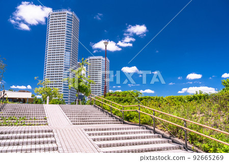 “東京” 二子玉川的街景和塔樓的風景 92665269