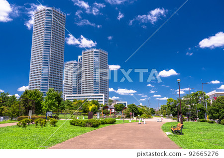 "Tokyo" The cityscape of Futako Tamagawa and the scenery of the tower apartment "Tokyo" The cityscape of Futako Tamagawa and the scenery of the tower apartment 92665276