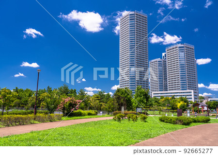 "Tokyo" The cityscape of Futako Tamagawa and the scenery of the tower apartment "Tokyo" The cityscape of Futako Tamagawa and the scenery of the tower apartment 92665277
