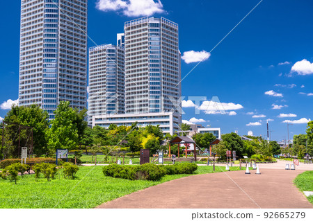 “東京” 二子玉川的街景和塔樓的風景 92665279