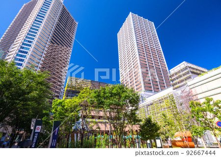 《Kanagawa Prefecture》Streetscape of tower apartments, Musashi Kosugi 《Kanagawa Prefecture》Streetscape of tower apartments, Musashi Kosugi 92667444