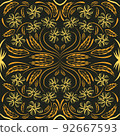Folk flowers print Floral pattern Ethnic art 92667593