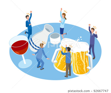 快樂飲酒的人 92667747