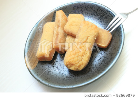 Freshly baked kankoro mochi Freshly baked kankoro mochi 92669879