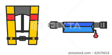 Life jackets and life jackets used for sea leisure Life jackets and life jackets used for sea leisure 92670028