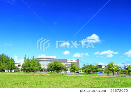 Scenery of Chiryu City and Chiryu Cultural Center 92672070