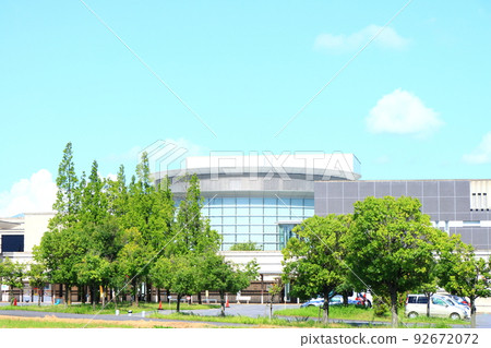 Scenery of Chiryu City and Chiryu Cultural Center 92672072