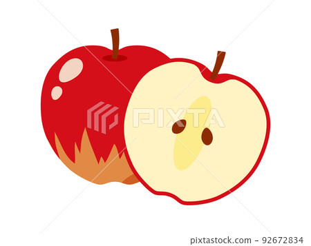 Apple cross section - Stock Illustration [92672834] - PIXTA