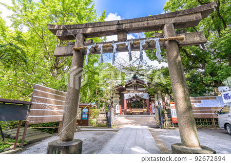 Kawasaki Cityscape of Japan Inage Shrine in Kawasaki surrounded by greenery 92672894
