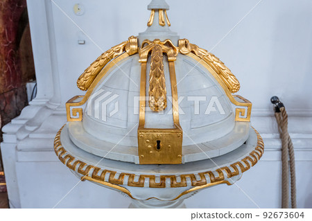 interiors of Wiblingen abbey, bavaria, germany 92673604