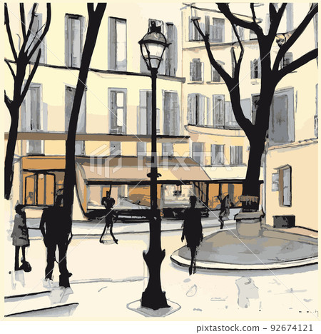 Furstenberg square in paris 92674121