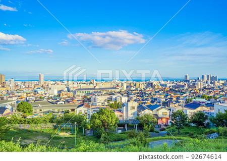 Omaruyama Park, Nagata Ward, Kobe Cityscape of Kobe and the Seto Inland Sea Omaruyama Park, Nagata Ward, Kobe Cityscape of Kobe and the Seto Inland Sea 92674614