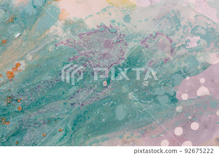 Abstract art. Flowers on the ground. 92675222