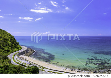 Itoshima City, Fukuoka Prefecture Itoshima Superb View Drive Course The Beautiful Sea of Futamigaura 92675883