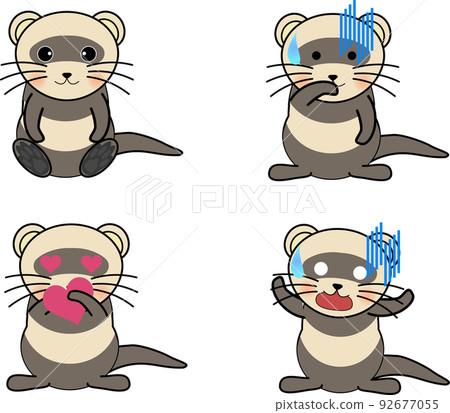 可愛的雪貂面部表情集 1 可愛的雪貂面部表情集 1 92677055