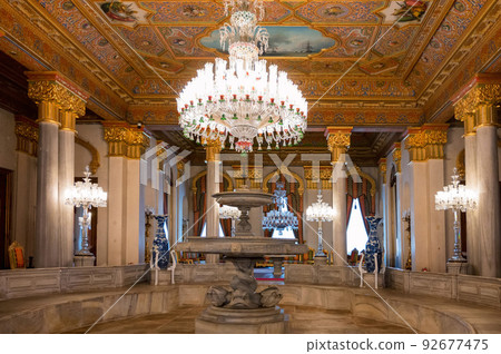 Istanbul, Turkey - 2022: interior of Beylerbeyi Palace Istanbul, Turkey - 2022: interior of Beylerbeyi Palace 92677475