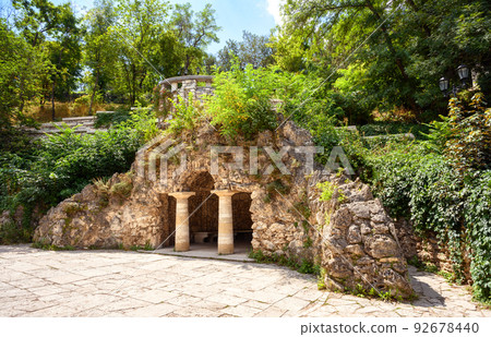 Grotto of Diana in Park Flower Garden, Pyatigorsk, Russia Grotto of Diana in Park Flower Garden, Pyatigorsk, Russia 92678440