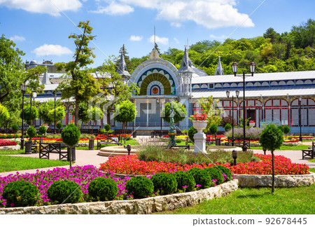 Park Flower Garden in Pyatigorsk, Russia 92678445