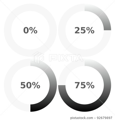 Abstract composition. Loading bar element icon. Creative web design download timer. Users completion indicator 92679897