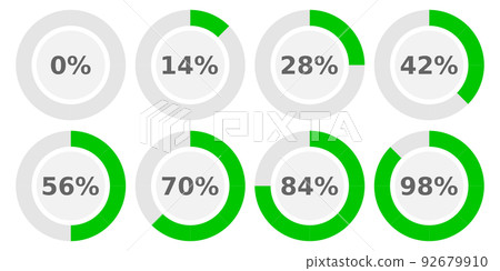Abstract composition. Loading bar element icon. Creative web design download timer. Users completion indicator 92679910
