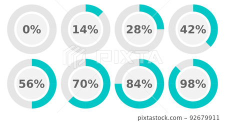 Abstract composition. Loading bar element icon. Creative web design download timer. Users completion indicator 92679911