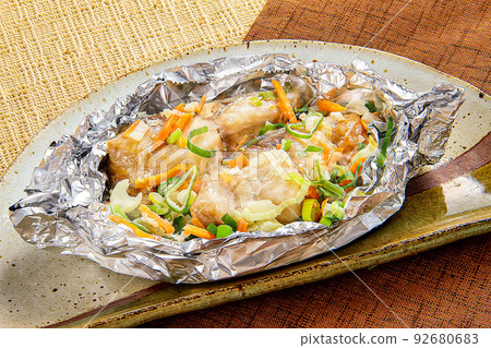 Grilled horse mackerel condiment foil image Grilled horse mackerel condiment foil image 92680683