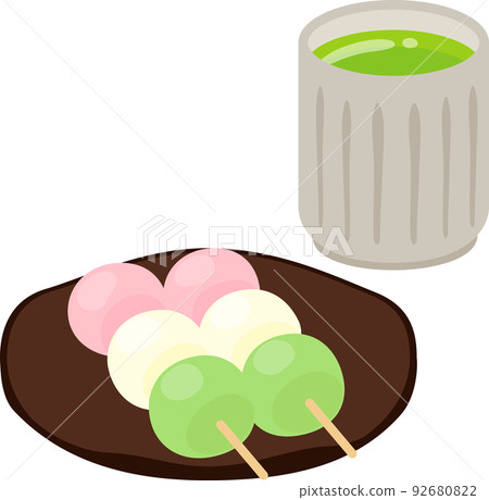 Tricolor dumplings, Hanami dumplings Tricolor dumplings, Hanami dumplings 92680822