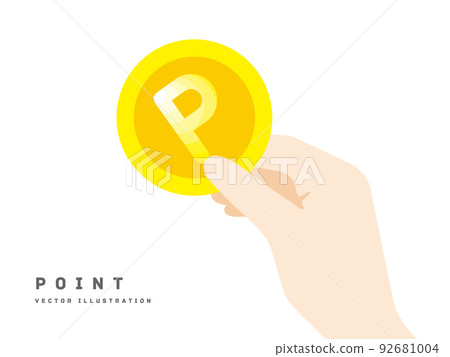 Point and hand illustration 92681004