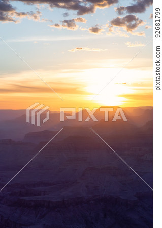 Desert Rocky Mountain American Landscape. 92681799