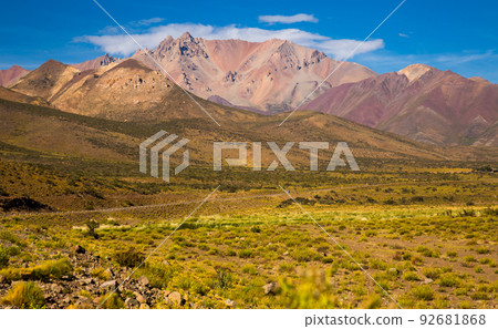 View of Andes mountains, Valle Hermoso View of Andes mountains, Valle Hermoso 92681868