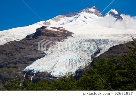 Volcano Tronador and glaciers of Alerce and Castano Overa Volcano Tronador and glaciers of Alerce and Castano Overa 92681957