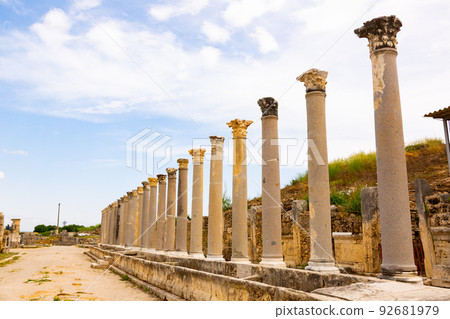 Rows of columns in Perge, Antalya, Turkey Rows of columns in Perge, Antalya, Turkey 92681979