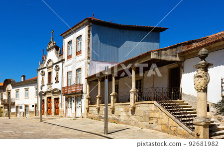 Old buildings along Mirandela city streets Old buildings along Mirandela city streets 92681982