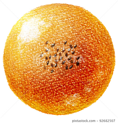 用彩色鉛筆劃一點全紅豆麵包 92682507