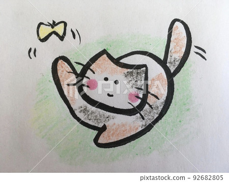 貓想抓蝴蝶 貓想抓蝴蝶 92682805