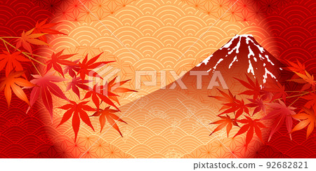 富士山秋波背景 富士山秋波背景 92682821