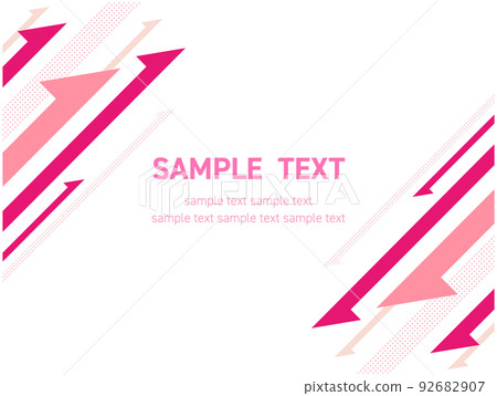 相交箭頭粉紅色的背景 92682907