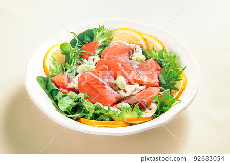 smoked salmon salad image 92683054