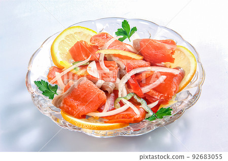 smoked salmon salad image 92683055