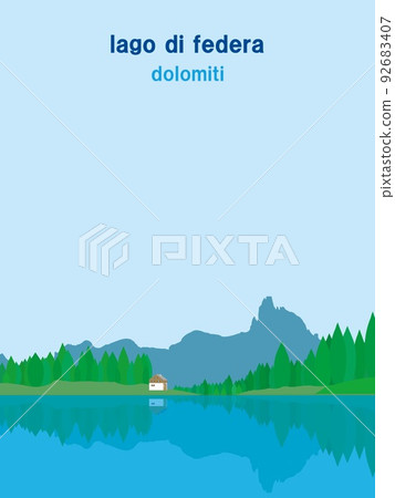 Lake Federa lago di federa Dolomiti dolomiti Italy Italia 92683407