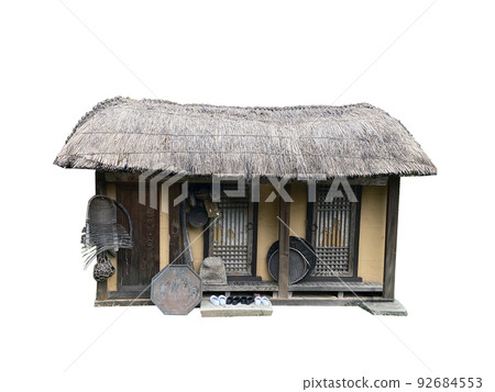 茅草屋，韓國傳統房屋，nuki 92684553