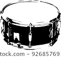 Illustration material: "snare drum" snare drum that is easy to use for flyers 92685769