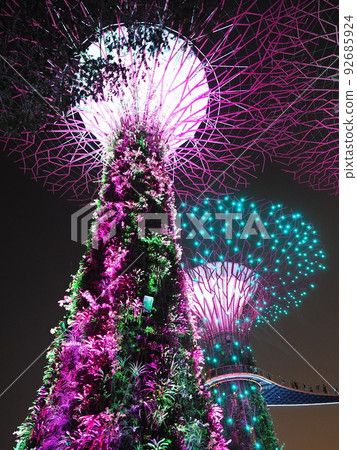 Singapore Super Tree Light Up 92685924