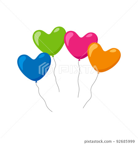 Balloon isolated on white background - Stock Illustration [92685999 ...