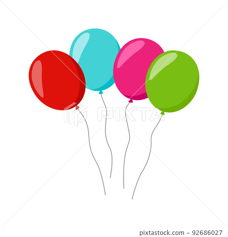 Balloon isolated on white background 92686027