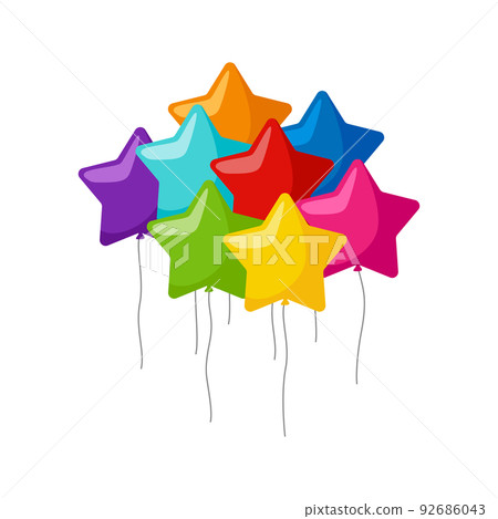 Balloon isolated on white background - Stock Illustration [92686043 ...