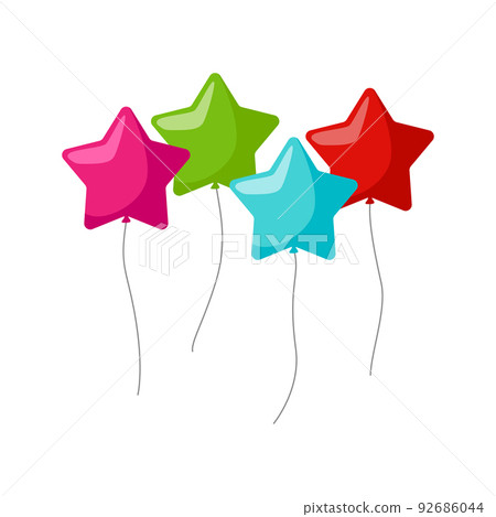 Balloon isolated on white background - Stock Illustration [92686044 ...