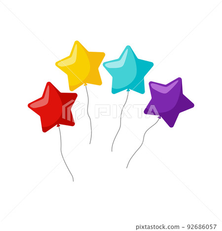 Balloon isolated on white background - Stock Illustration [92686057 ...