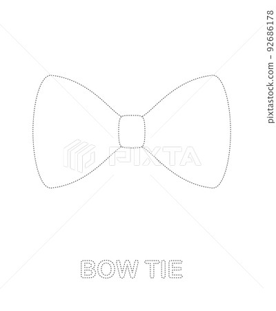 Bow Tie tracing worksheet for kids Bow Tie tracing worksheet for kids 92686178