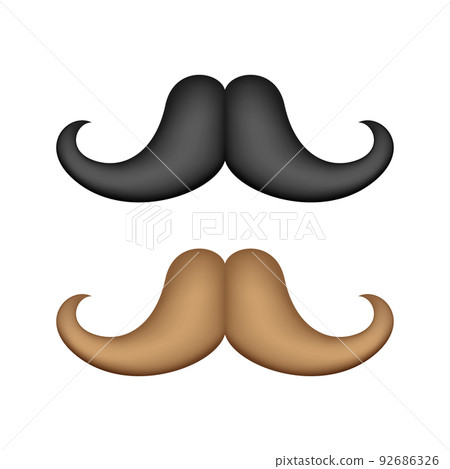 Mustache isolated on white background Mustache isolated on white background 92686326